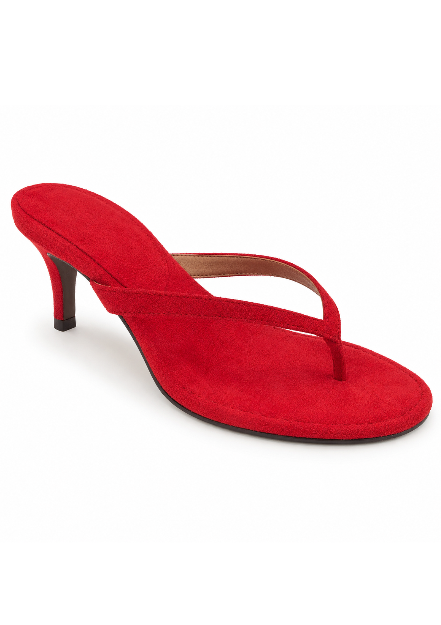PARIS RED SUEDE HEELS