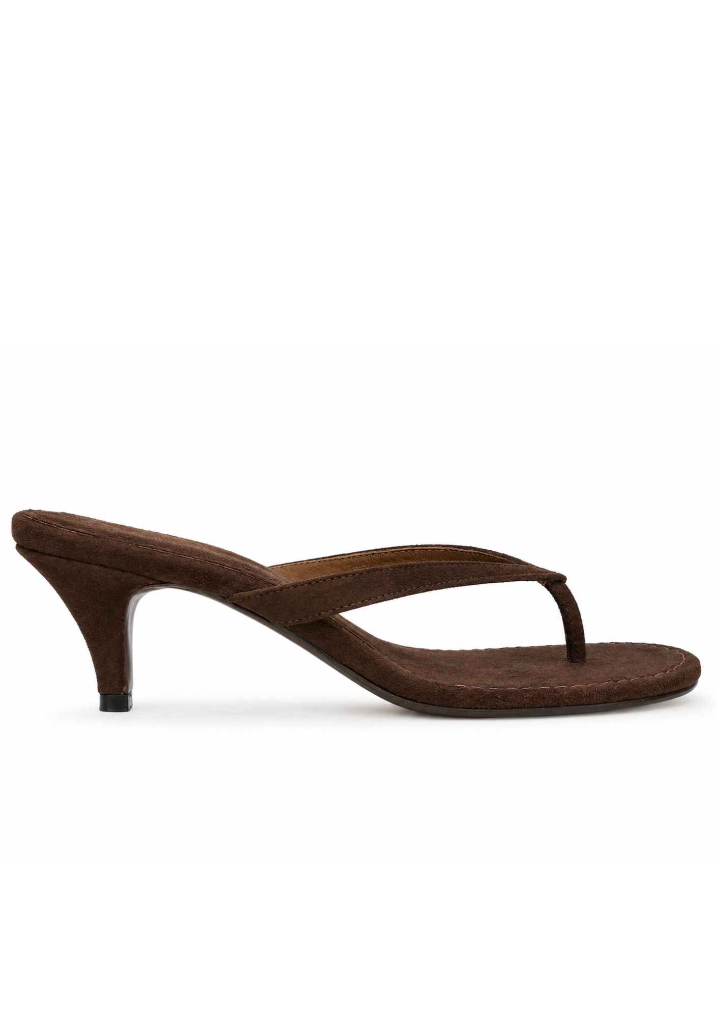 PARIS CHOCO BROWN SUEDE HEELS