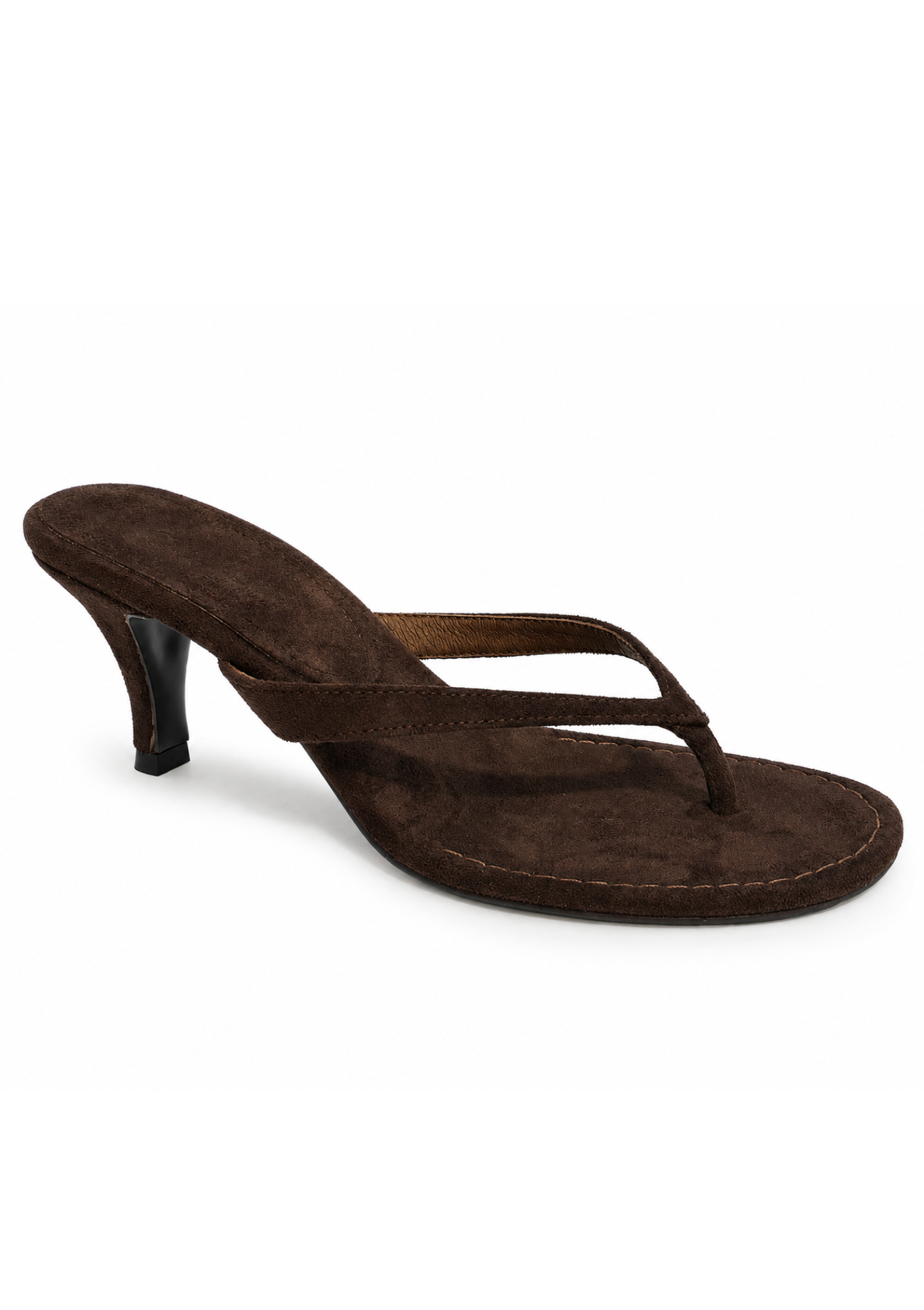 PARIS CHOCO BROWN SUEDE HEELS
