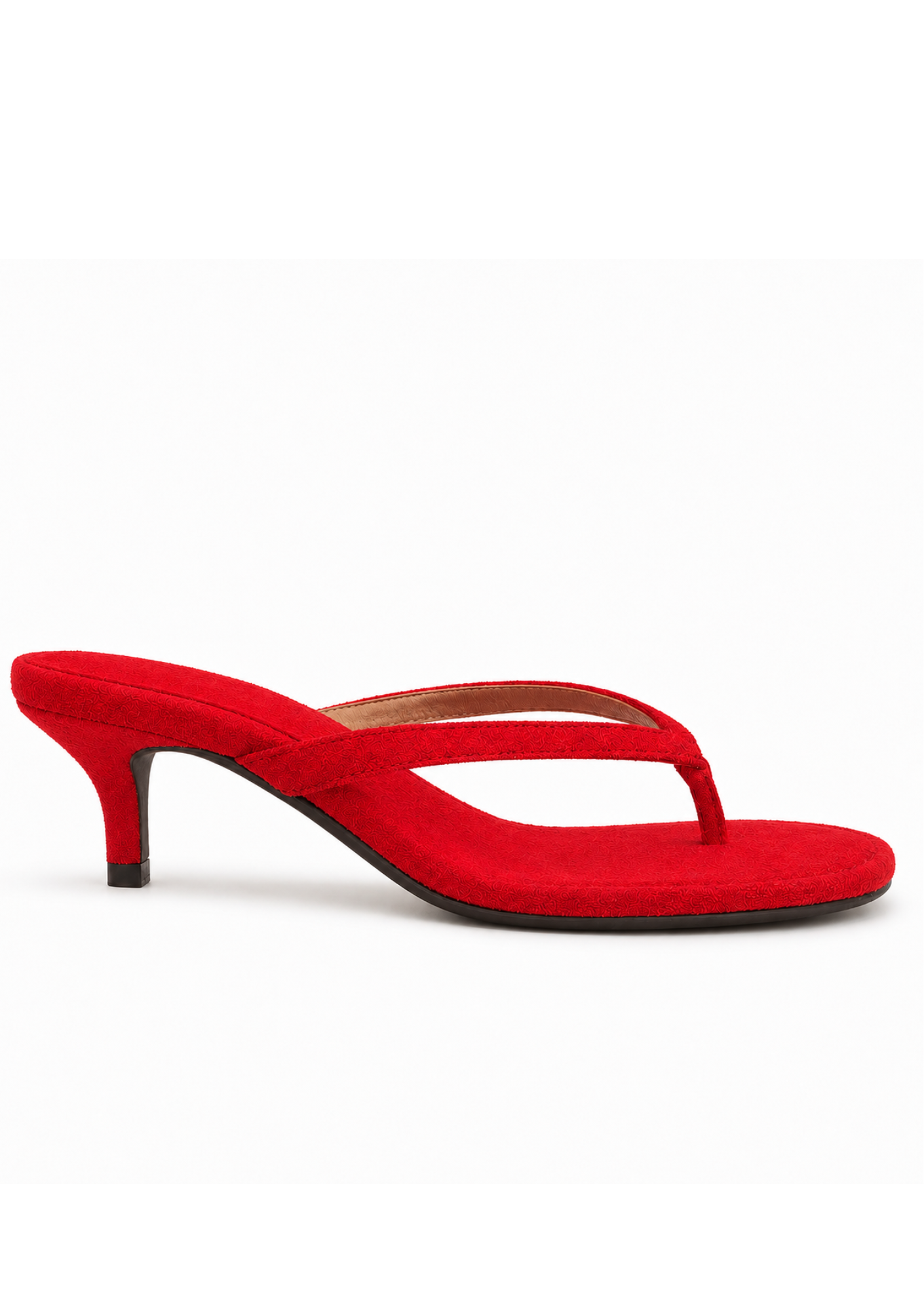 PARIS RED SUEDE HEELS