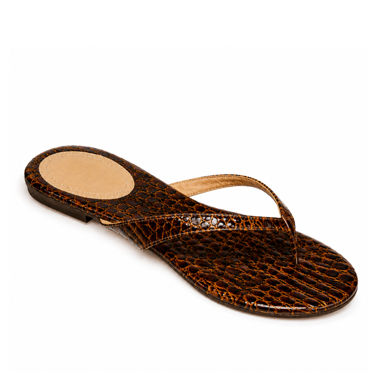 STEPH CROCO BROWN SLIDES