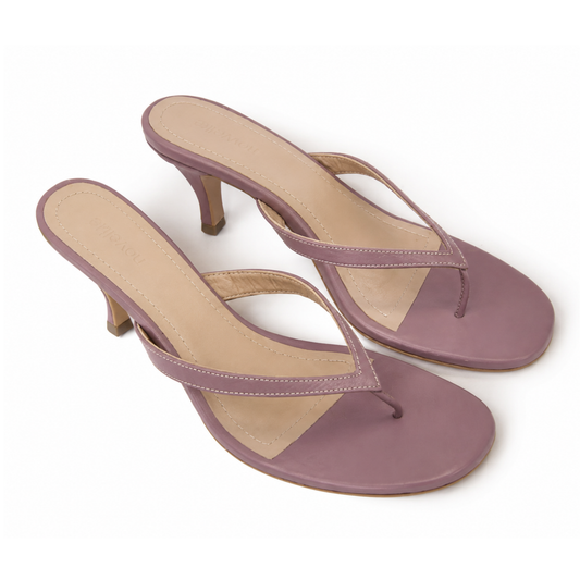 PARIS LILAS LEATHER HEELS