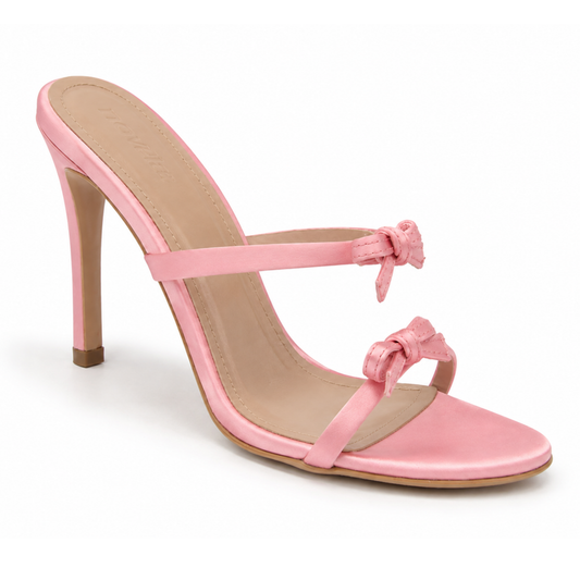 DVINA PINK SATIN HEELS