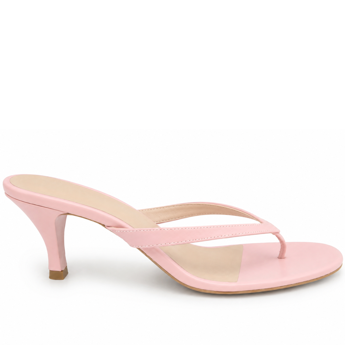 PARIS BABY PINK LEATHER HEELS