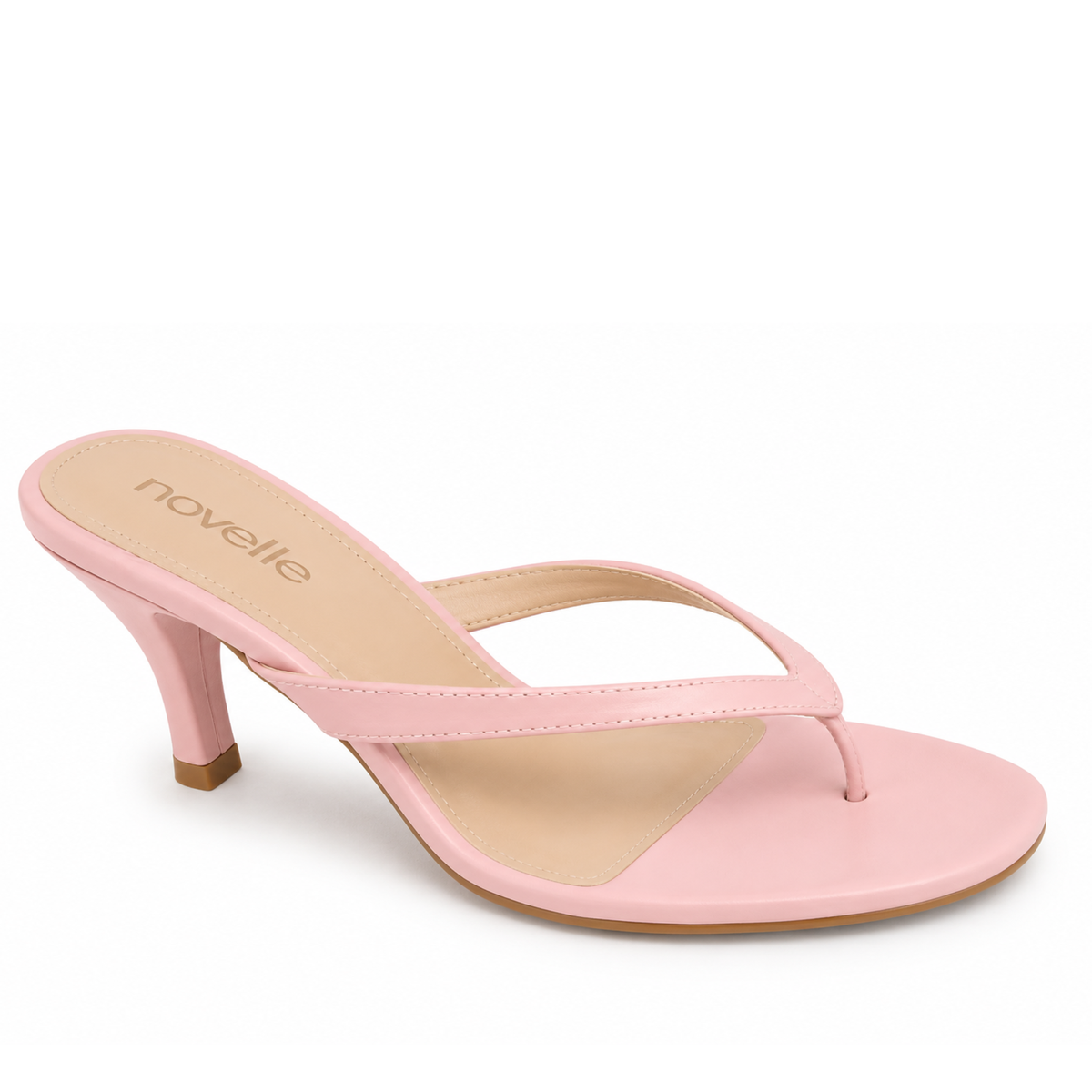 PARIS BABY PINK LEATHER HEELS