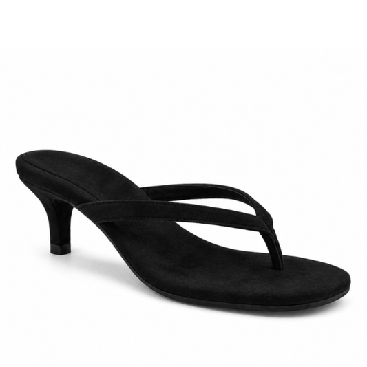 PARIS BLACK SUEDE HEELS