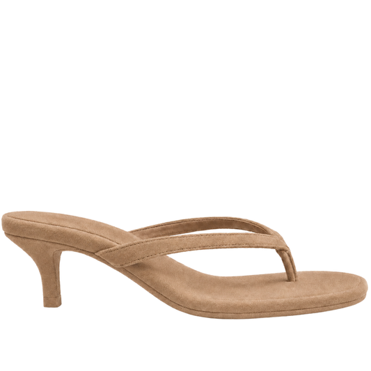 PARIS BEIGE SUEDE HEELS