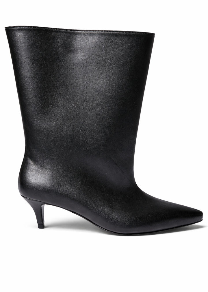 KATE LEATHER BLACK BOOTS