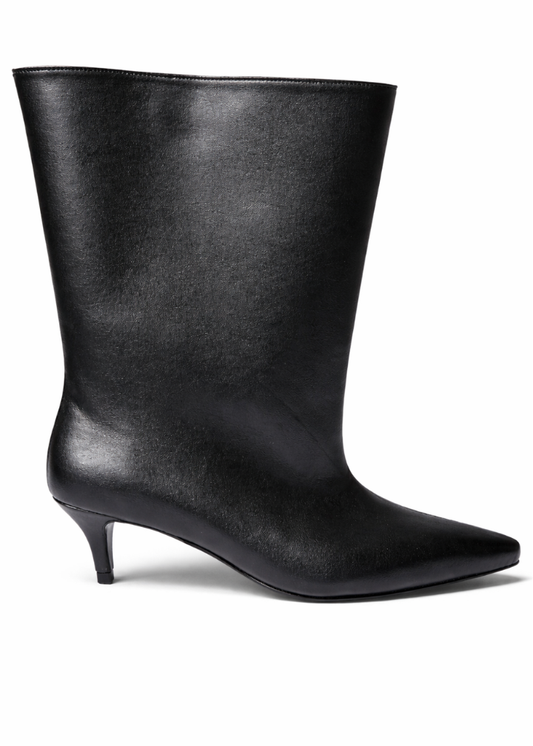 KATE LEATHER BLACK BOOTS
