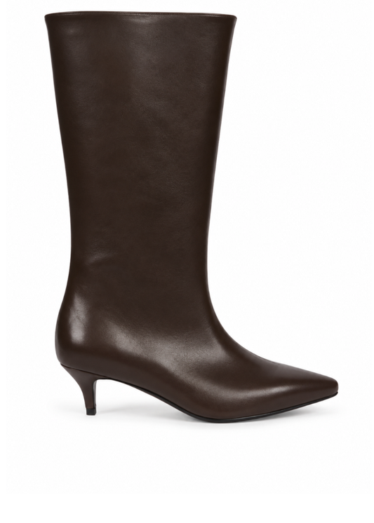 SOA LONG BROWN LEATHER BOOTS